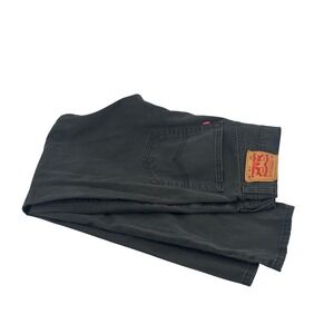 Levis 513 Slim Straight Jeans Mens 31x32 Black/Gray Denim Pants (Fits 31x30)